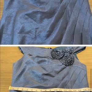 Adrianna Papell Blue Flower Cocktail Dress Size 14